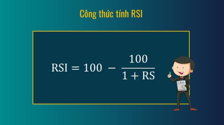  Công thức tính của chỉ số RSI 