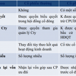 So sánh cổ phiếu thường và cổ phiếu ưu đãi