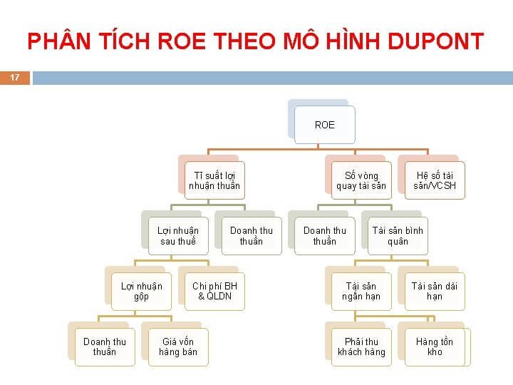  Sử dụng mô hình phân tích tài chính Dupont 