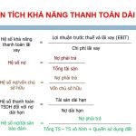 Phân tích khả năng thanh toán thông qua báo cáo tài chính