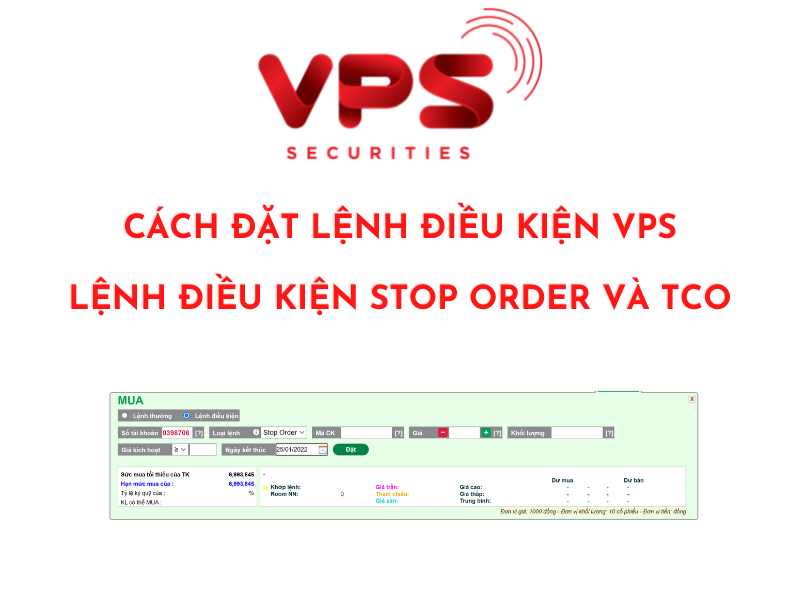 Tìm hiểu về lệnh điều kiện chứng khoán cơ sở Stop Order VPS