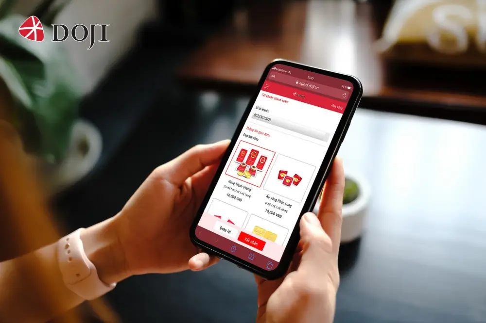 eGold – App mua vàng Doji online